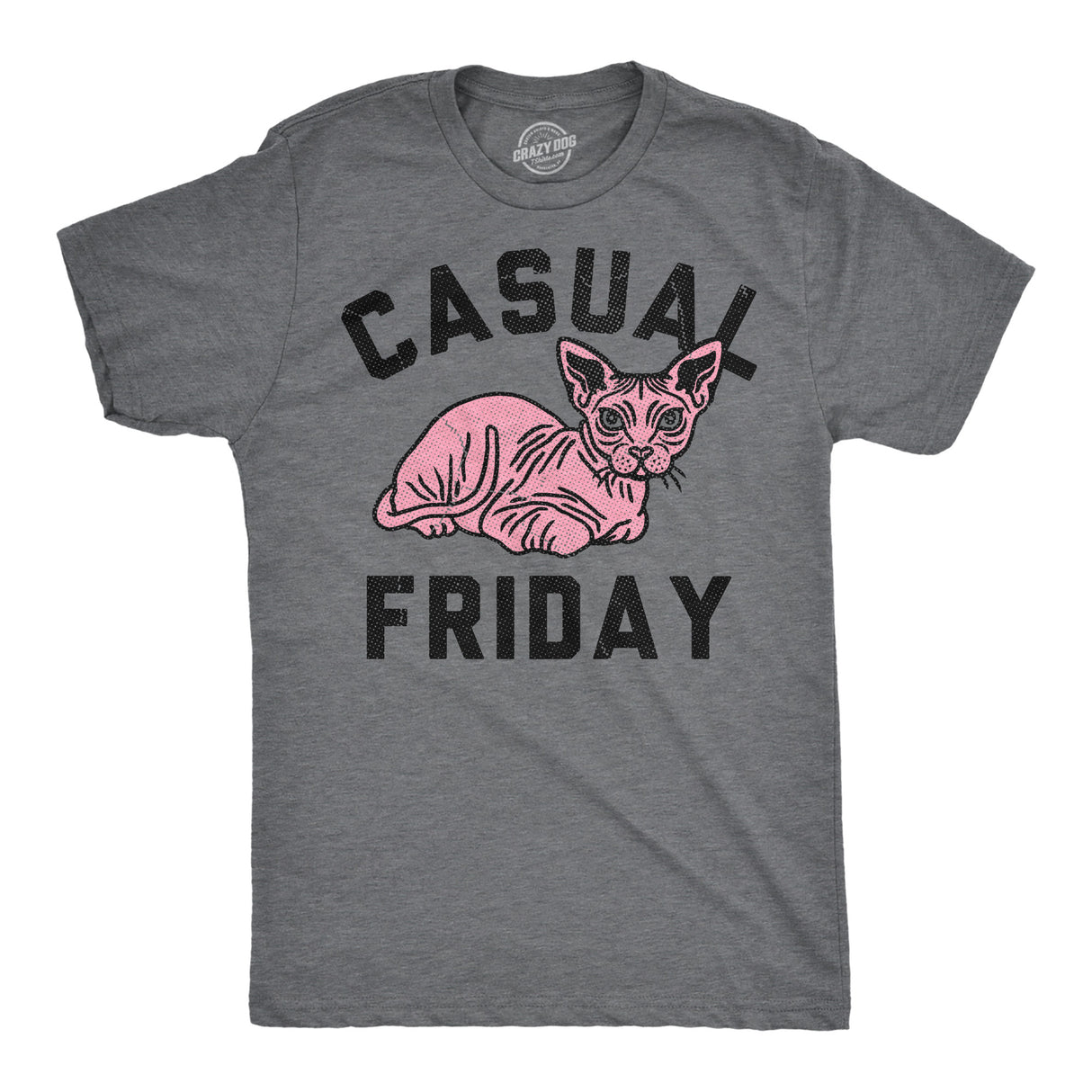 Mens Funny T Shirts Casual Friday Sarcastic Hairless Cat Graphic Novelty Tee for Men