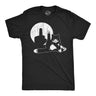 Mens Funny T Shirts Cat Middle Finger Shadow Puppet Show Sarcastic Graphic Novelty Tee for Men