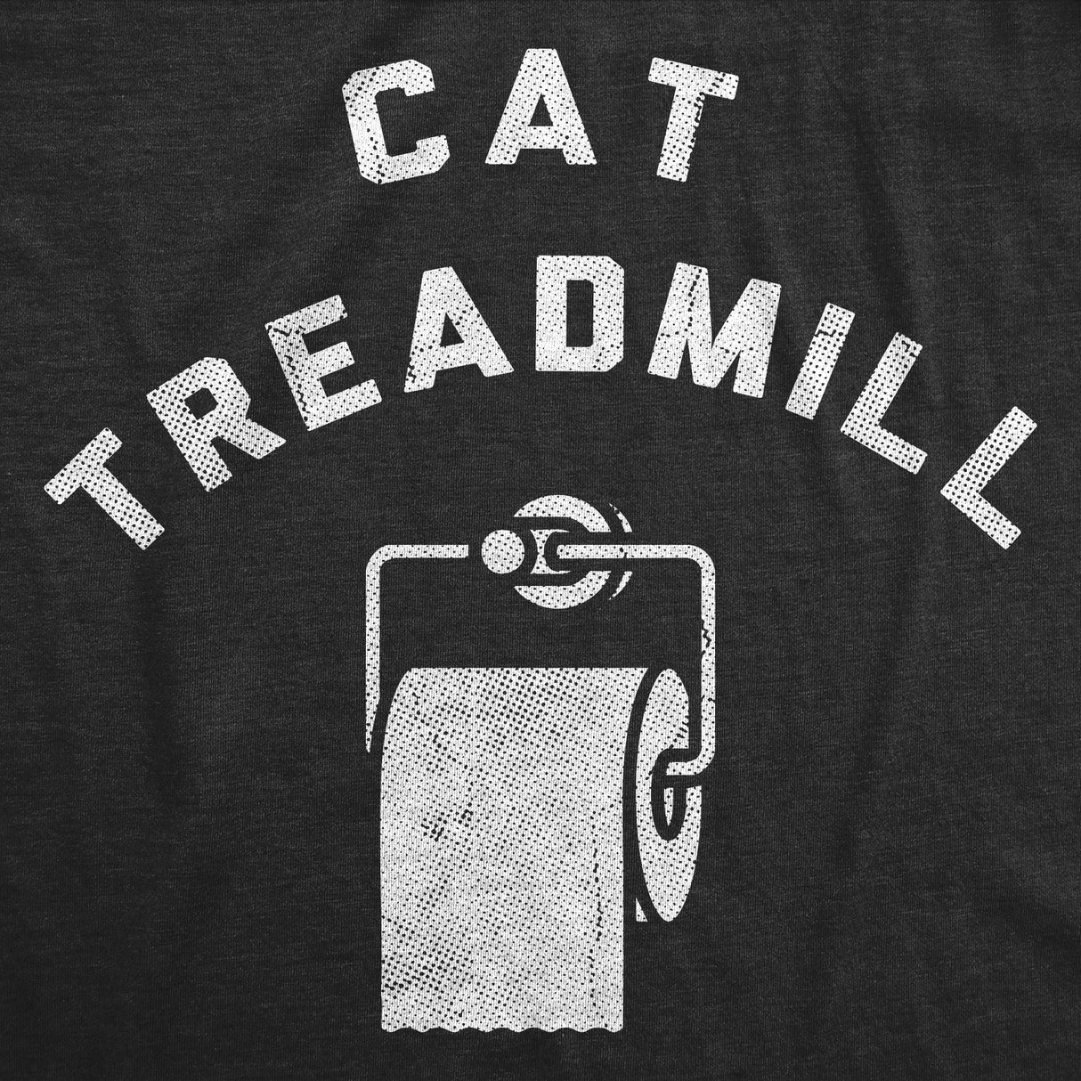 Womens Funny T Shirts Cat Treadmill Sarcastic Toilet Paper Graphic Novelty Tee for Ladies