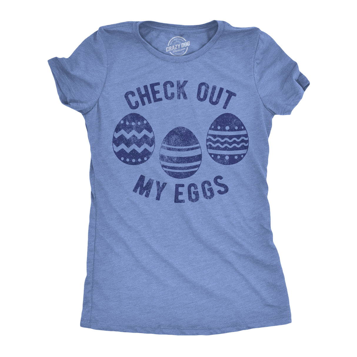 Womens Funny T Shirts Check Out My Eggs Sarcastic Easter Graphic Novelty Tee for Ladies