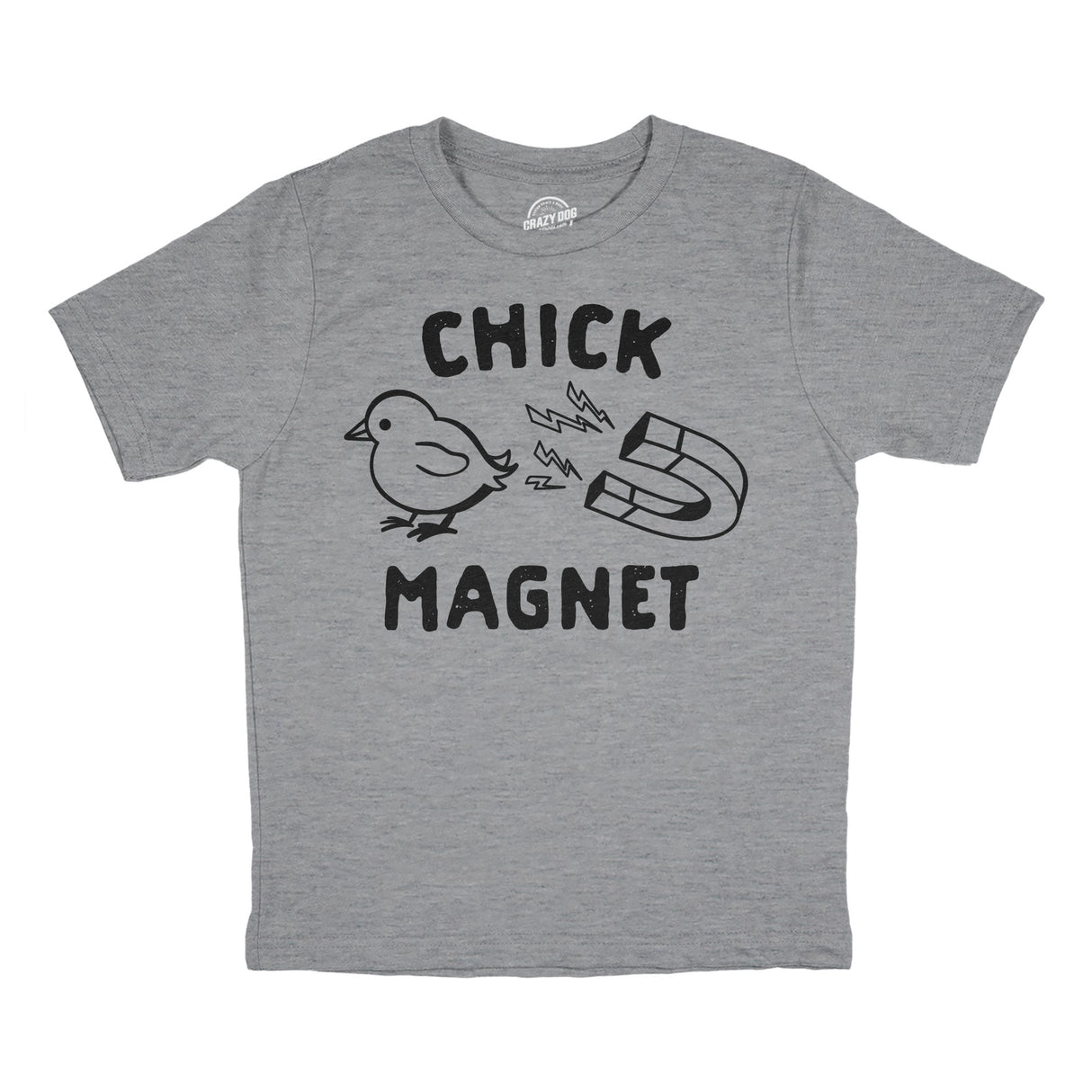 Youth Chick Magnet T Shirt Funny Cut Baby Chicken Novelty Tee