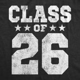 Mens Funny T Shirts Class Of 26 Sarcastic Graduation Graphic Novelty Tee for Men