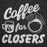Mens Funny T Shirts Coffee Is for Losers Sarcastic Graphic Novelty Tee for Men