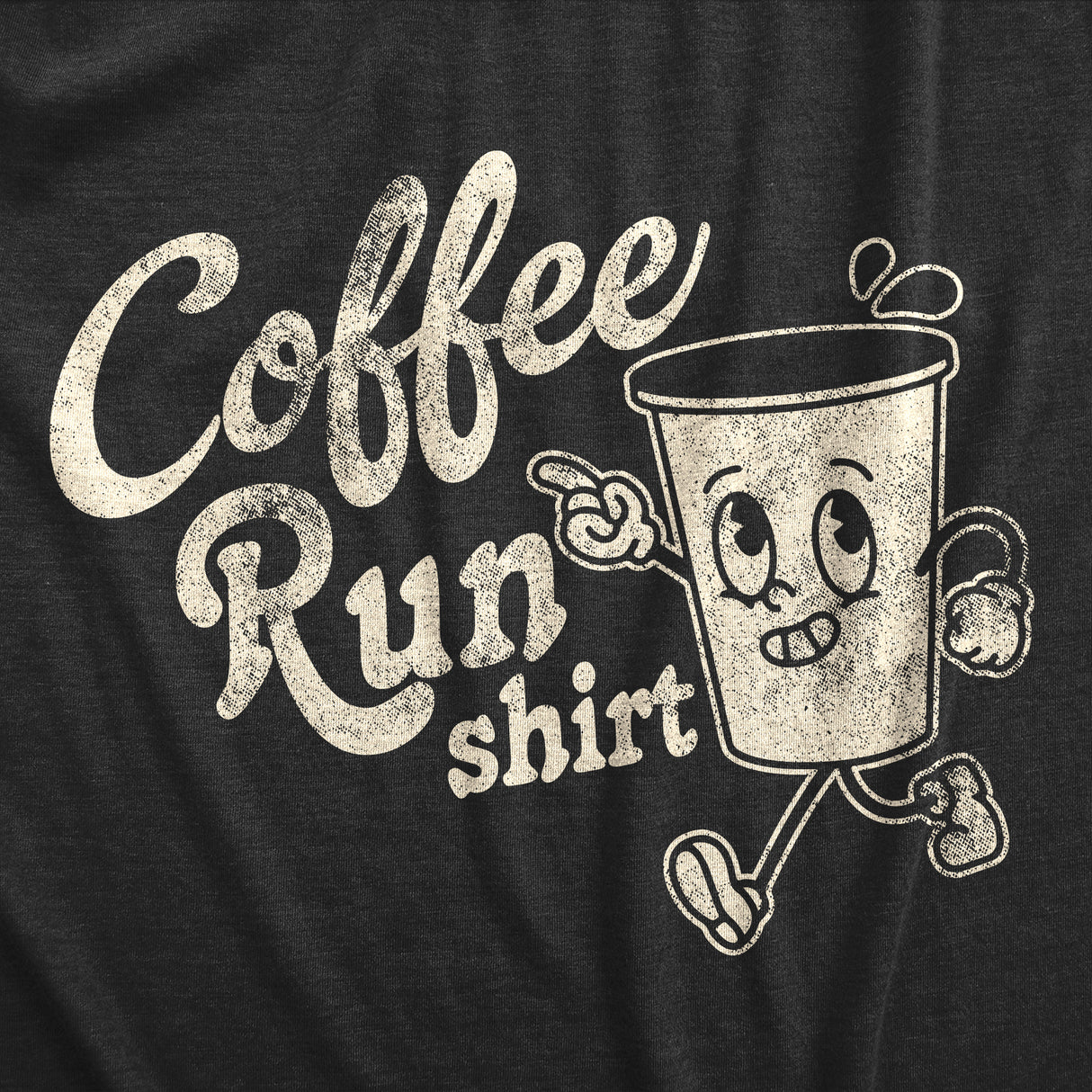 Mens Funny T Shirts Coffee Run Shirt Sarcastic Caffeine Lovers Graphic Novelty Tee for Men