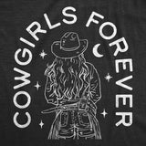 Womens Funny T Shirts Cowgirls Forever Sarcastic Western Graphic Novelty Tee for Ladies