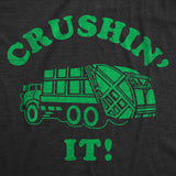 Toddler Funny T Shirts Crushin It Sarcastic Garbage Truck Graphic Novelty Tee for Young Kids