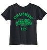 Toddler Funny T Shirts Crushin It Sarcastic Garbage Truck Graphic Novelty Tee for Young Kids
