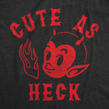 Cute As Heck Baby Bodysuit Funny Sarcastic Devil Graphic Novelty Jumper for Infants