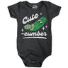 Cute Cumber Baby Bodysuit Funny Sarcastic Cucumber Graphic Novelty Jumper for Infants