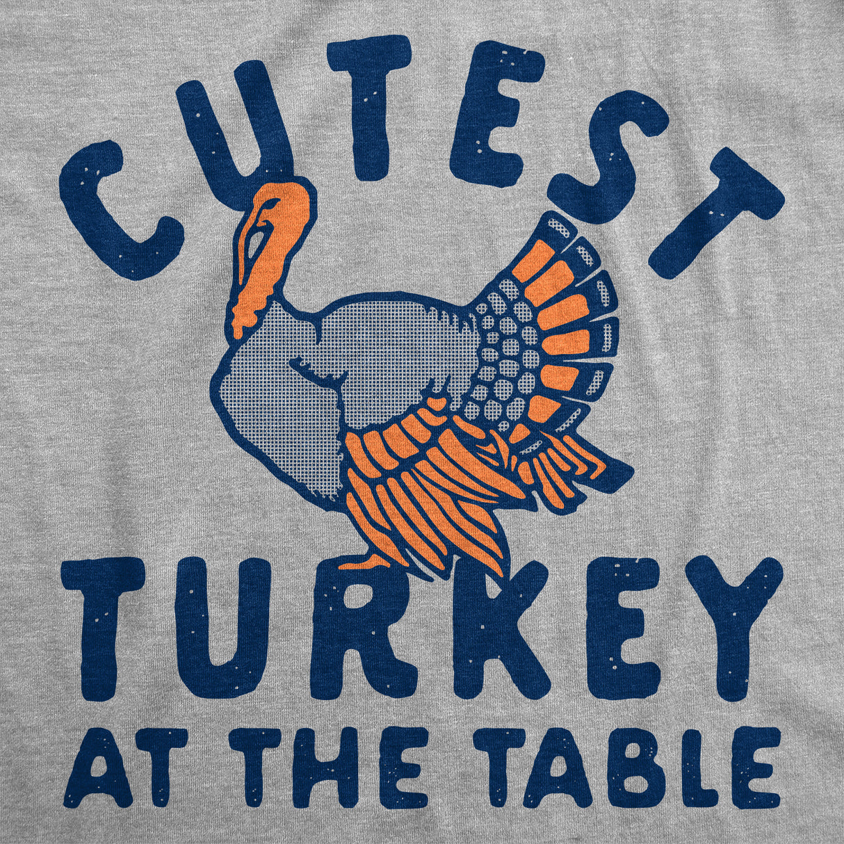 Youth Cutest Turkey At The Table T Shirt Funny Cute Thanksgiving Dinner Joke Tee for Kids