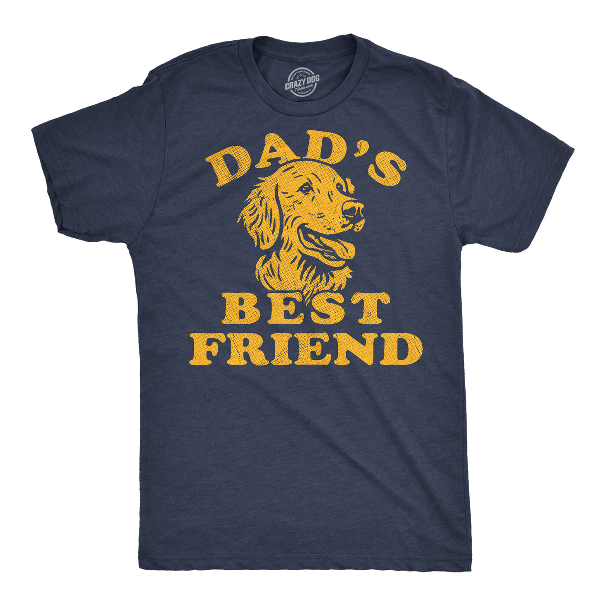 Mens Funny T Shirts Dads Best Friend Sarcastic Dog Graphic Novelty Fathers Day Tee for Men