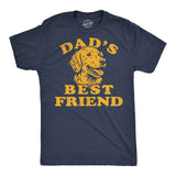 Mens Funny T Shirts Dads Best Friend Sarcastic Dog Graphic Novelty Fathers Day Tee for Men
