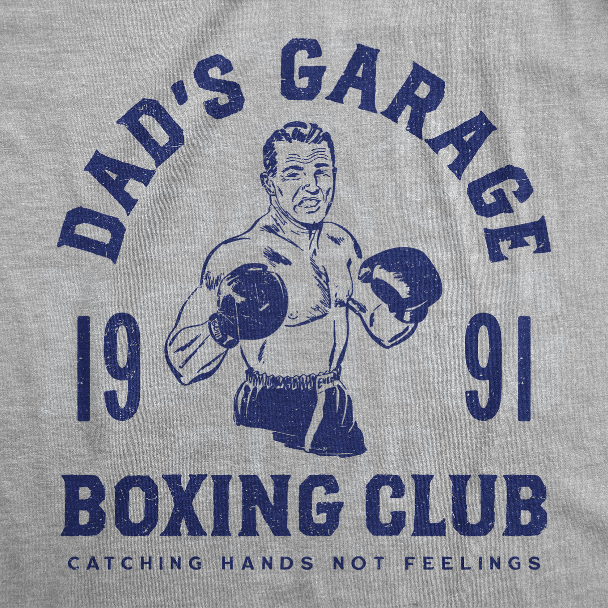 Mens Funny T Shirts Dads Garage Boxing Club Sarcastic Graphic Novelty Tee for Men