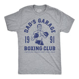 Mens Funny T Shirts Dads Garage Boxing Club Sarcastic Graphic Novelty Tee for Men