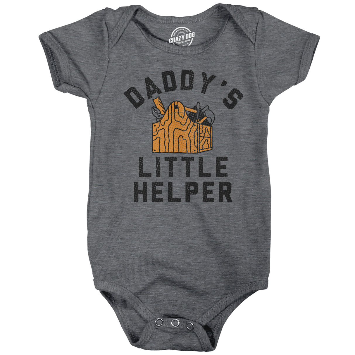 Daddys Little Helper Baby Bodysuit Funny Sarcastic Graphic Novelty Jumper for Infants
