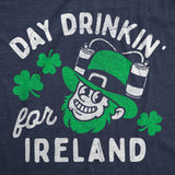 Mens Funny T Shirts Day Drinkin for Ireland Sarcastic St Patricks Day Novelty Tee for Men