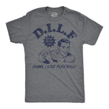 Mens Funny T Shirts DILF Damn I Love Football Sarcastic Graphic Novelty Tee For Men