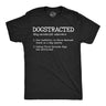 Mens Funny T Shirts Dogstracted Definition Sarcastic Puppy Graphic Novelty Tee for Men