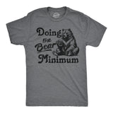Mens Funny T Shirts Doing The Bear Minimum Sarcastic Graphic Novelty Tee for Men