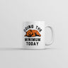 Doing The Bear Minimum Today Mug Funny Sarcastic Graphic Novelty Coffee Cup-11oz