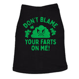 Dont Blame Your Farts On Me Dog Shirt Funny Sarcastic Graphic Novelty Tee for Dogs
