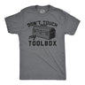 Mens Funny T Shirts Dont Touch My Toolbox Sarcastic Mechanic Graphic Novelty Tee for Men