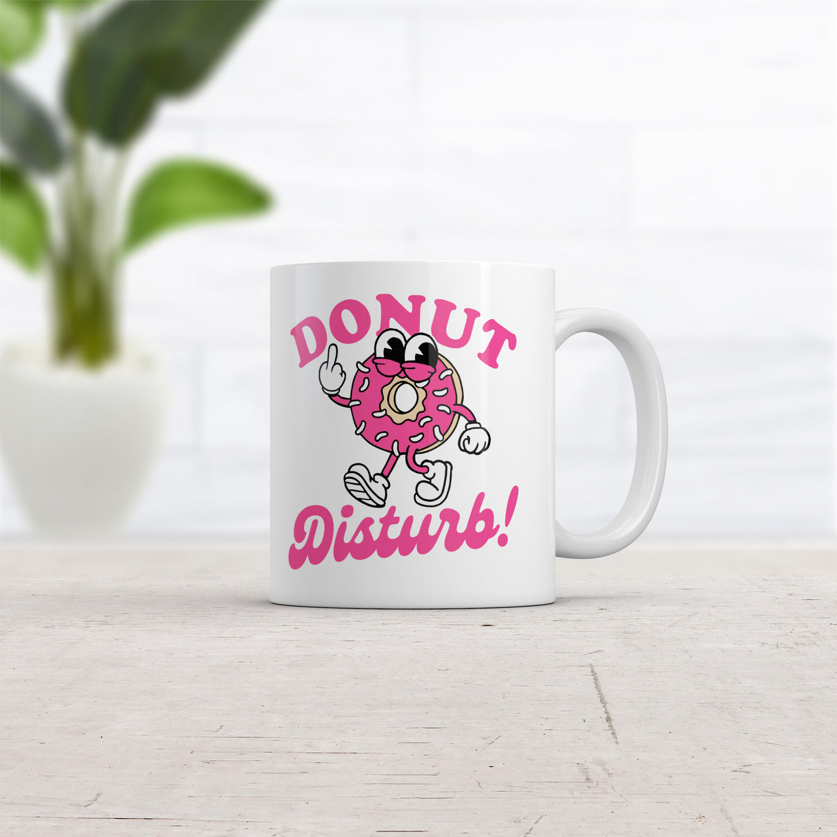Donut Disturb Mug Funny Sarcastic Food Graphic Novelty Coffee Cup-11oz