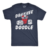 Mens Funny T Shirts Drankee Doodle Sarcastic Fourth Of July Graphic Novelty Drinking Tee for Men