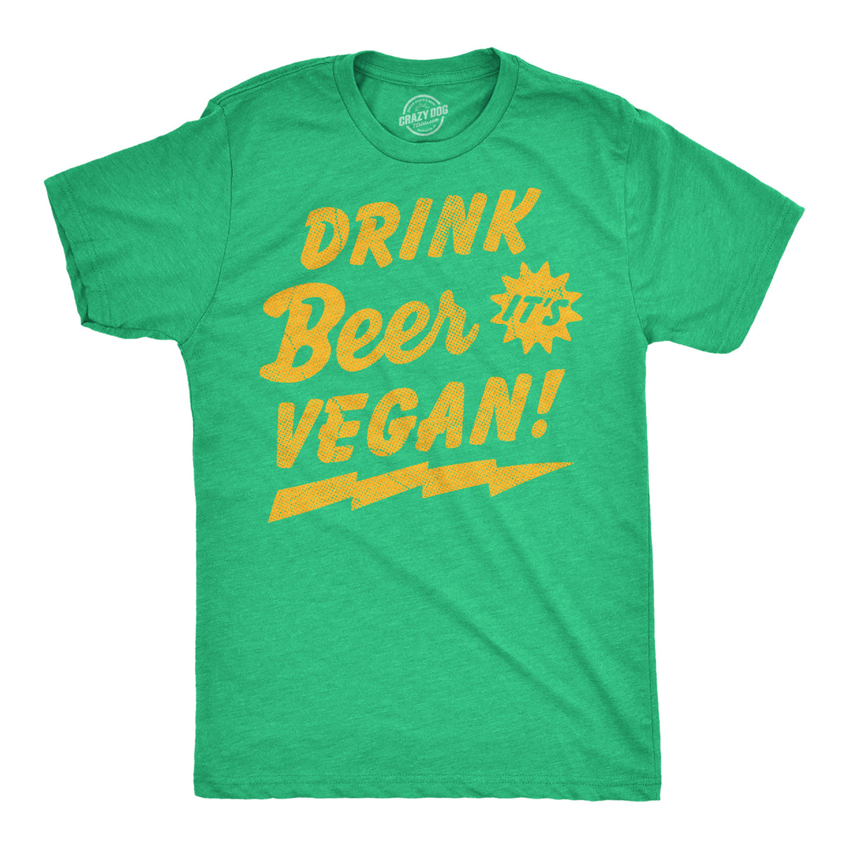 Mens Funny T Shirts Drink Beer Its Vegan Sarcastic St Patricks Day Novelty Tee for Men