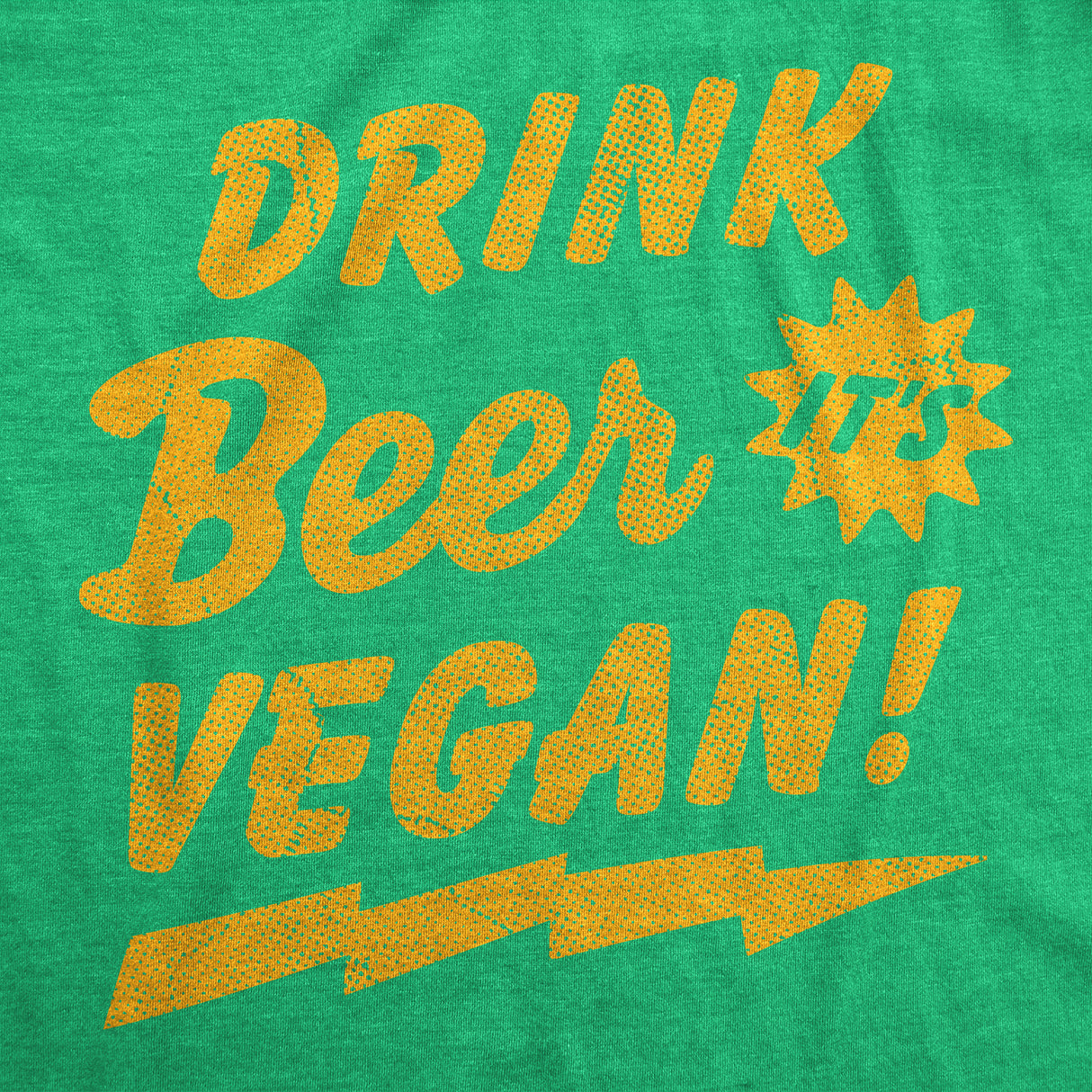 Mens Funny T Shirts Drink Beer Its Vegan Sarcastic St Patricks Day Novelty Tee for Men