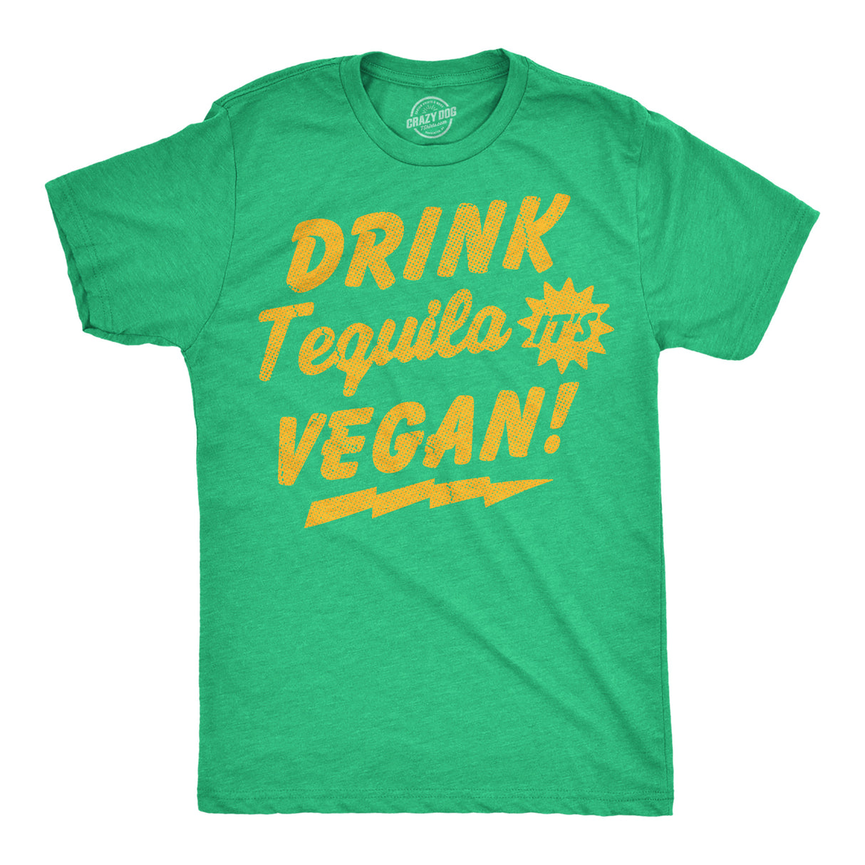 Mens Funny T Shirts Drink Tequila Its Vegan Sarcastic Drinking Graphic Tee for Men