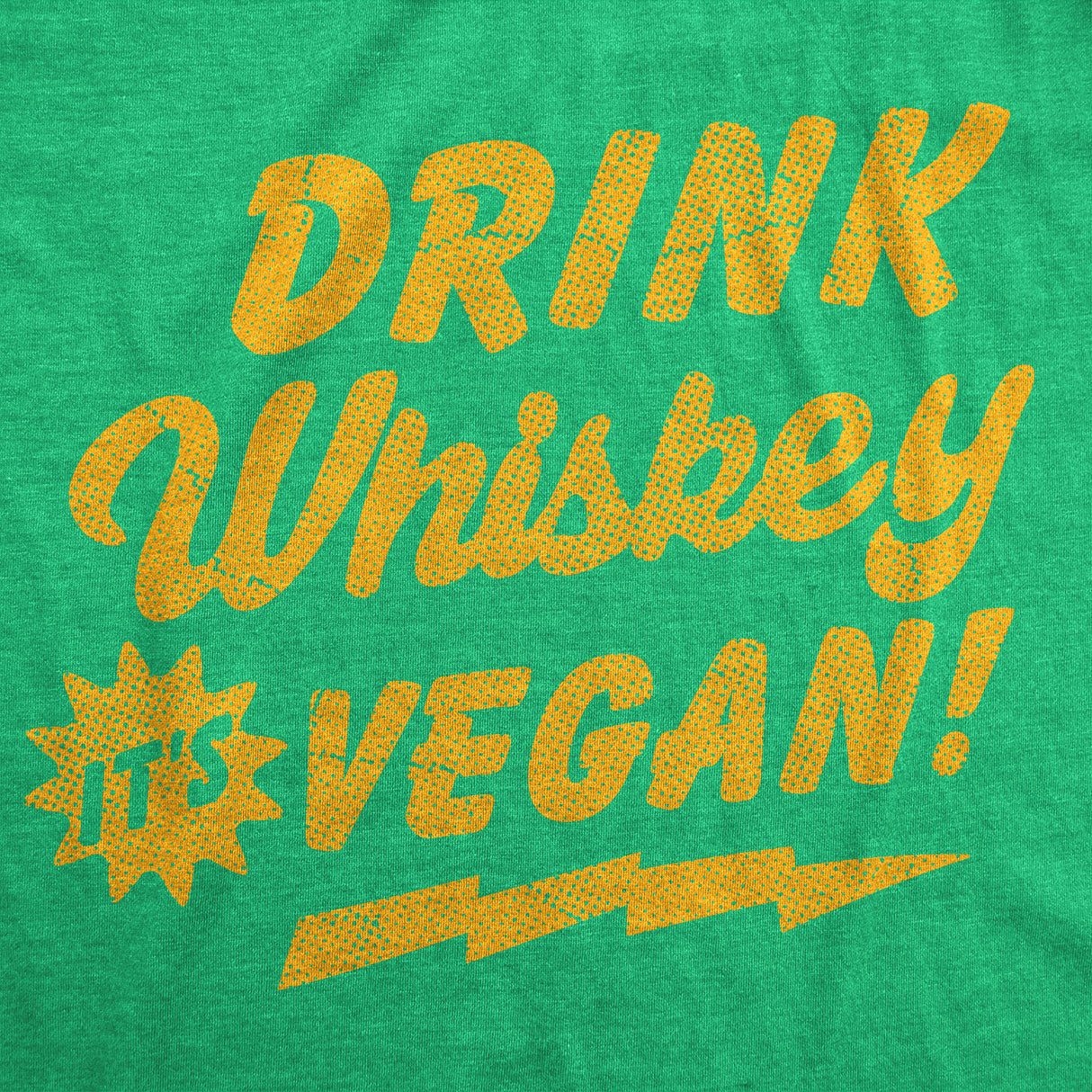 Mens Funny T Shirts Drink Whiskey Its Vegan Sarcastic Drinking Graphic Tee for Men