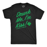 Mens Funny T Shirts Drunk Me Im Kiss Sarcastic St Patricks Day Graphic Novelty Tee for Men