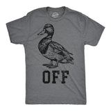 Mens Funny T Shirts Duck Off Sarcastic Graphic Novelty Tee for Men