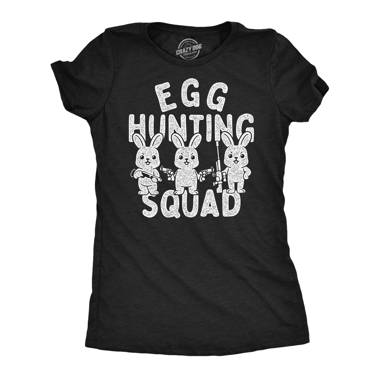 Womens Funny T Shirts Egg Hunting Squad Sarcastic Easter Graphic Novelty Tee for Ladies