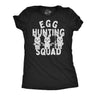 Womens Funny T Shirts Egg Hunting Squad Sarcastic Easter Graphic Novelty Tee for Ladies