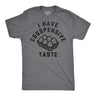 Mens Funny T Shirts I Have Eggspensive Tastes Sarcastic Egg Graphic Novelty Tee for Men