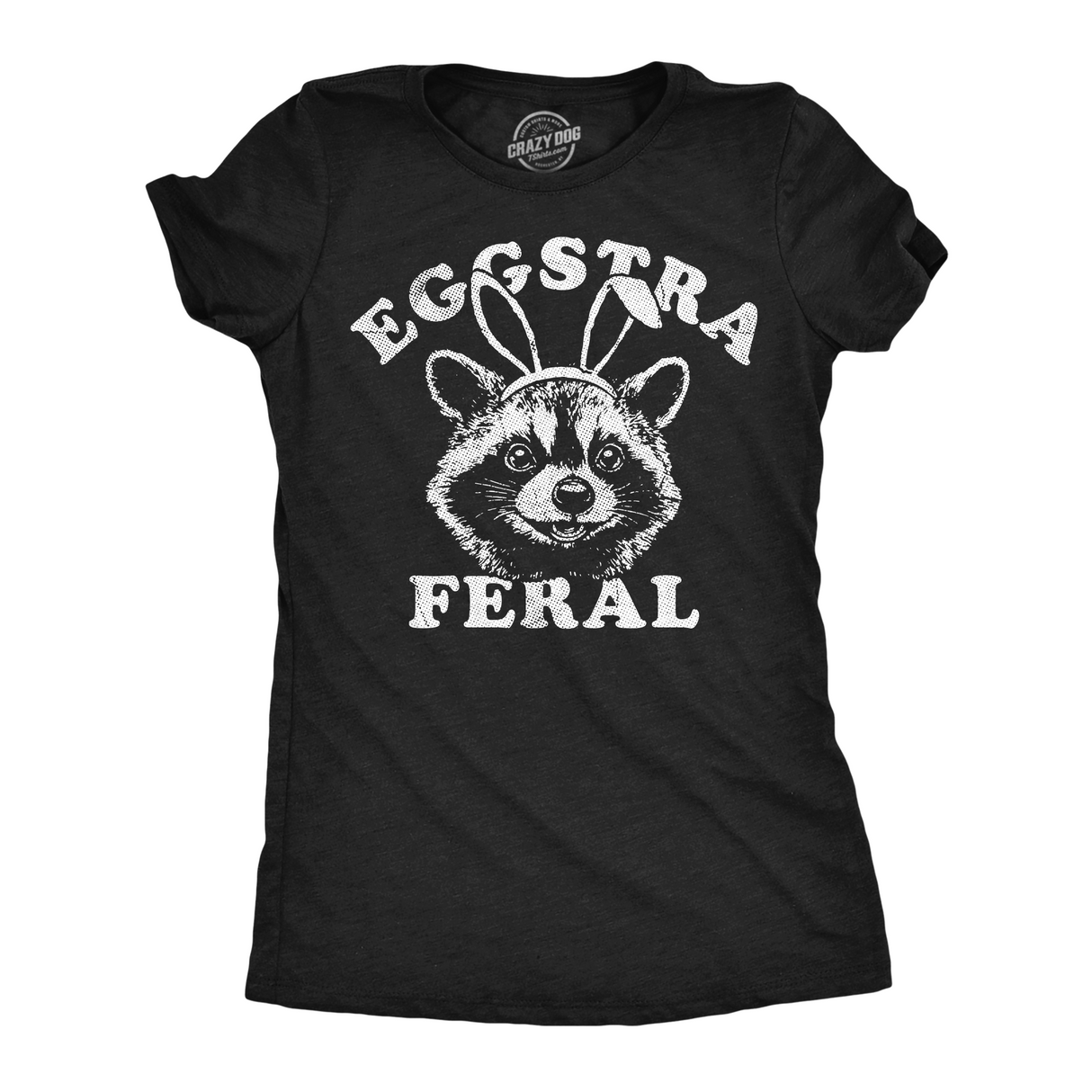 Womens Funny T Shirts Eggstra Feral Sarcastic Easter Graphic Novelty Tee for Ladies