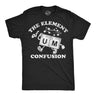 Mens Funny T Shirts The Element Of Confusion Sarcastic Periodic Table Graphic Novelty Tee for Men