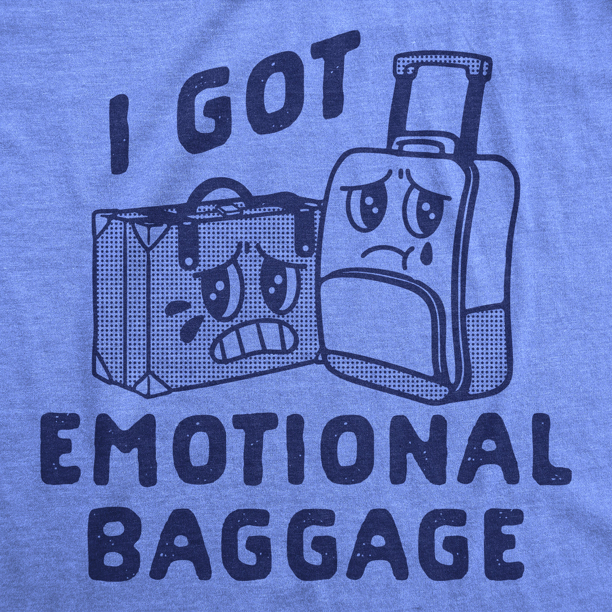 Womens Funny T Shirts I Got Emotional Baggage Sarcastic Graphic Novelty Tee For Ladies