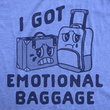 Womens Funny T Shirts I Got Emotional Baggage Sarcastic Graphic Novelty Tee For Ladies