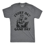 Mens Funny T Shirts Every Day Is Game Day Sarcastic Graphic Novelty Tee for Men