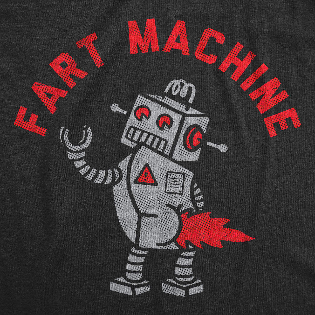 Mens Funny T Shirts Fart Machine Sarcastic Robot Graphic Novelty Tee for Men