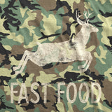 Mens Fast Food T Shirt Funny Deer Hunting Season Novelty Graphic Tee