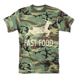 Mens Fast Food T Shirt Funny Deer Hunting Season Novelty Graphic Tee