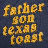 Mens Funny T Shirts Father Son Texas Toast Sarcastic Food Graphic Novelty Tee for Men