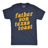 Mens Funny T Shirts Father Son Texas Toast Sarcastic Food Graphic Novelty Tee for Men