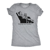 Womens Funny T Shirts Feed Me You Fucker Sarcastic Kitten Graphic Novelty Tee for Ladies