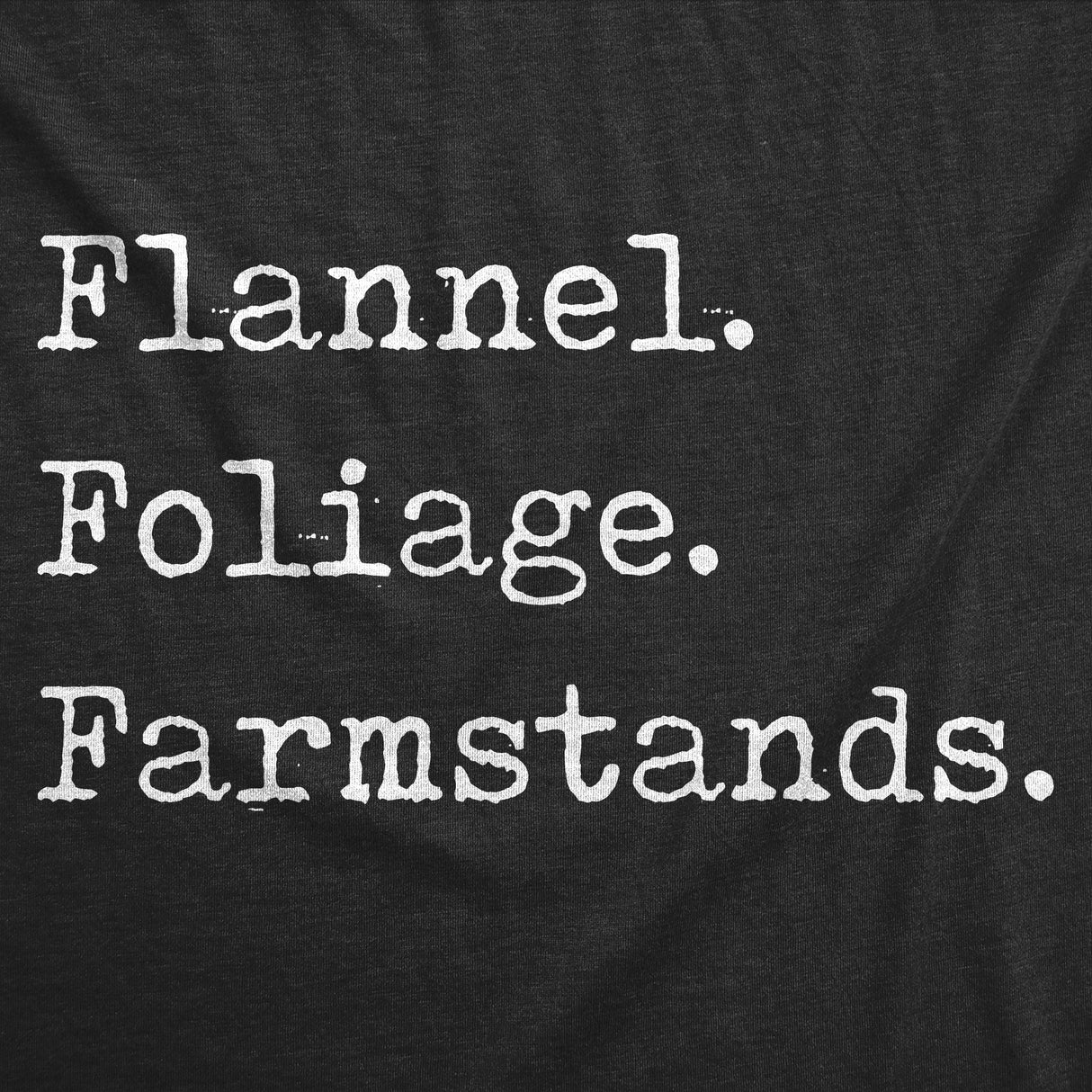 Womens Funny T Shirts Flannel Foliage Farmstands Sarcastic Fall Lovers Graphic Novelty Tee for Ladies