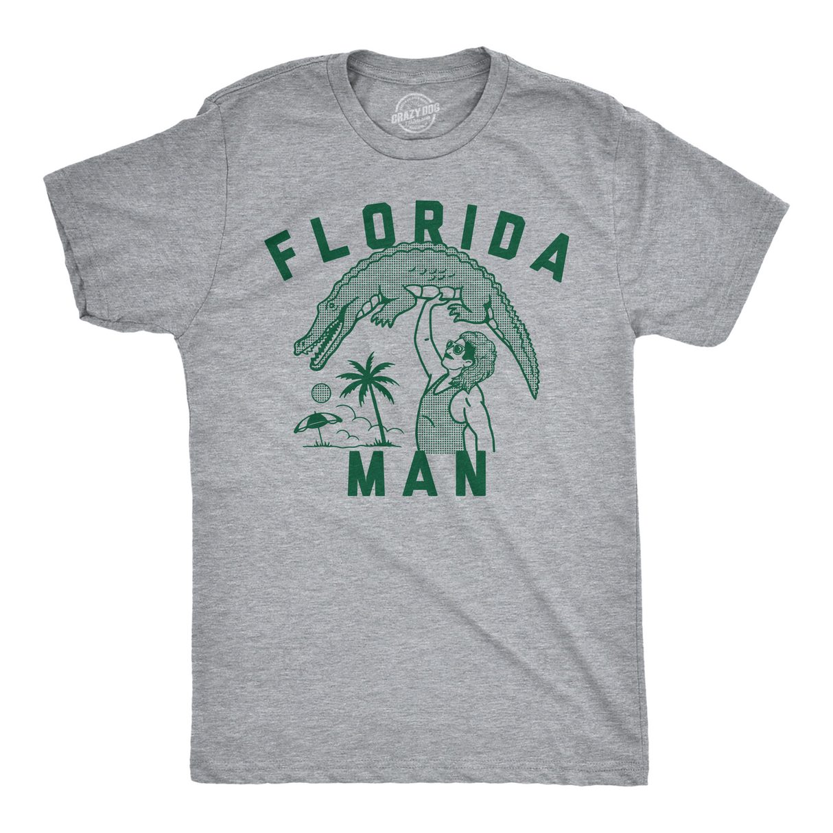 Mens Funny T Shirts Florida Man Sarcastic Alligator Graphic Novelty Tee for Men
